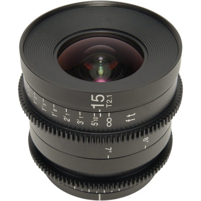 Avatar Shop|Laowa 15mm T2.1 Zero-D Cine Lens, Montura Canon RF, Diafragma T2.1, Distorsiune Minima Zero-D, Scala Focus in Picioare|LAOWA