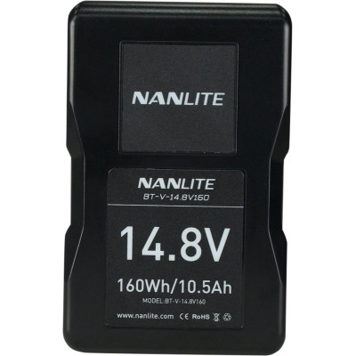 Avatar Shop|Nanlite BT-V-14.8V160 Baterie V-Mount, 14.8V, 160Wh, 12A Curent Continuu, Compatibil Mixpanel 60, Forza 60/300|Nanlite