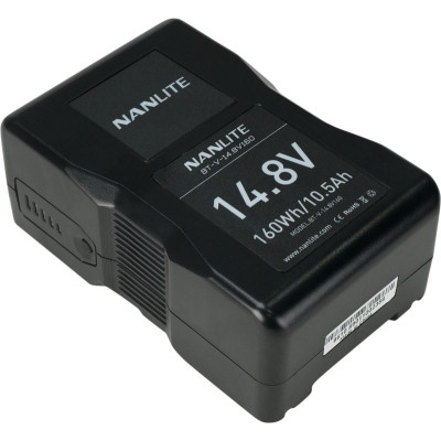 Avatar Shop|Nanlite BT-V-14.8V160 Baterie V-Mount, 14.8V, 160Wh, 12A Curent Continuu, Compatibil Mixpanel 60, Forza 60/300|Nanlite