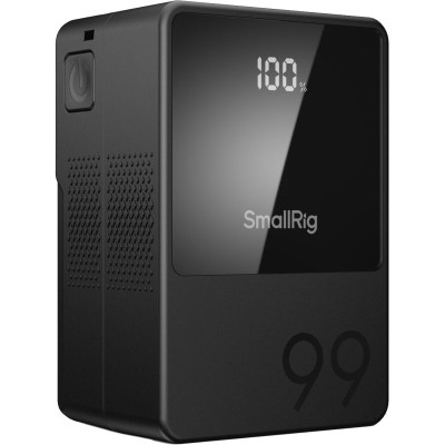 Avatar Shop|SmallRig 3580 V-Mount Battery Mini VB99, Baterie V-Mount Compacta, Capacitate 99Wh, Incarcare USB-C PD 100W, Afisaj OLED|SmallRig