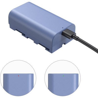 Avatar Shop|SmallRig 4331 Baterie Camera USB-C Reincarcabila NP-F550, Capacitate 3500mAh, Tensiune 7.27V, Curent Iesire 10A, Indicator LED|SmallRig