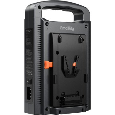 Avatar Shop|SmallRig 4578 Incarcator Baterii V-Mount Dual Channel, Incarcare Simultana 2 Baterii, Circuit Inteligent, Certificari 3C FCC CE|SmallRig