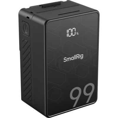Avatar Shop|SmallRig 4608 V-Mount Baterie Mini VB99 SE, Capacitate 14.54V 6.8Ah 99Wh, Ecran OLED, Incarcare Rapida PD 65W, USB-C, D-Tap|SmallRig