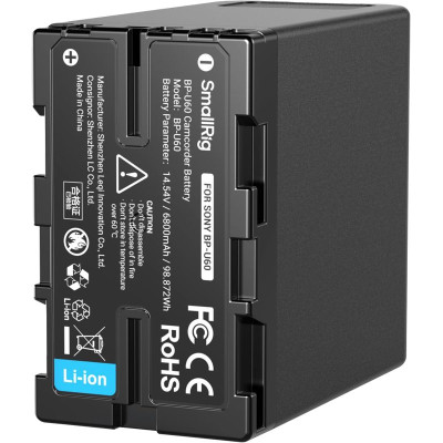 Avatar Shop|SmallRig 4670 BP-U60 Baterie Camcorder, 99Wh, 6800mAh, Litiu-ion, Compatibila Sony FX6, FX9, FS7|SmallRig