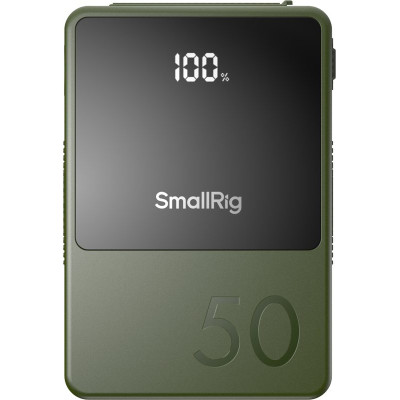 Avatar Shop|SmallRig VB50 4872 Baterie V-Mount Mini, 14.54V 3400mAh 49.436Wh, USB-C PD 45W, Ecran OLED, Verde|SmallRig