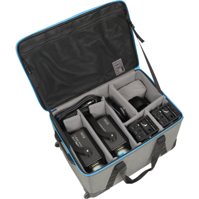 Avatar-Shop|Nanlite Forza 500B II Kit 2 Lampi LED Bi-Color, Putere 580W, CCT 2700K-6500K, Ajustare G/M, Control Unit si  Trolley Case|Nanlite