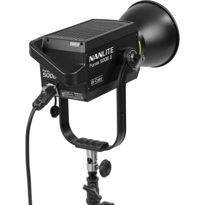 Avatar-Shop|Nanlite Forza 500B II Kit 2 Lampi LED Bi-Color, Putere 580W, CCT 2700K-6500K, Ajustare G/M, Control Unit si  Trolley Case|Nanlite
