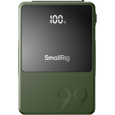 Avatar Shop|SmallRig 4930 VB99 Baterie V-Mount Mini, 6800mAh, 98.872Wh, Incarcare Rapida USB-C 100W, Ecran OLED, Verde|SmallRig
