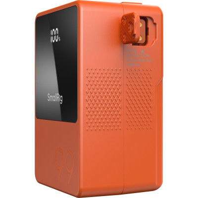 Avatar Shop|SmallRig 4929 V-Mount Battery Mini VB99, Portocaliu, 14.54V 6800mAh 98.872Wh, Incarcare Rapida PD 100W, Ecran OLED, Celule LG|SmallRig