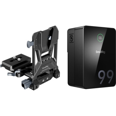 Avatar Shop|SmallRig 5046 VB99 Pro mini V Mount Battery Kit, Celule LG, Incarcare Rapida PD3.0 100W, Placa Rotativa, Structura Pliabila|SmallRig