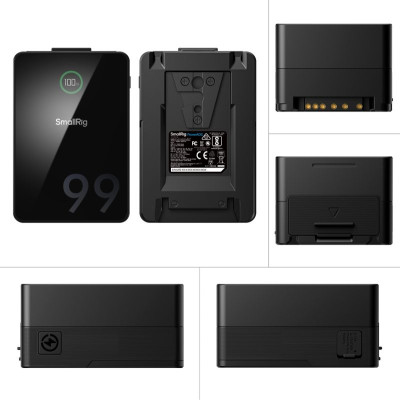 Avatar Shop|SmallRig 5046 VB99 Pro mini V Mount Battery Kit, Celule LG, Incarcare Rapida PD3.0 100W, Placa Rotativa, Structura Pliabila|SmallRig