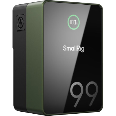 Avatar Shop|SmallRig VB99 Pro mini, Baterie V-Mount, Capacitate 98.8Wh, Verde, Incarcare USB-C PD 100W, Afisaj TFT|SmallRig