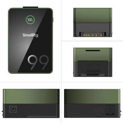 Avatar Shop|SmallRig VB99 Pro mini, Baterie V-Mount, Capacitate 98.8Wh, Verde, Incarcare USB-C PD 100W, Afisaj TFT|SmallRig