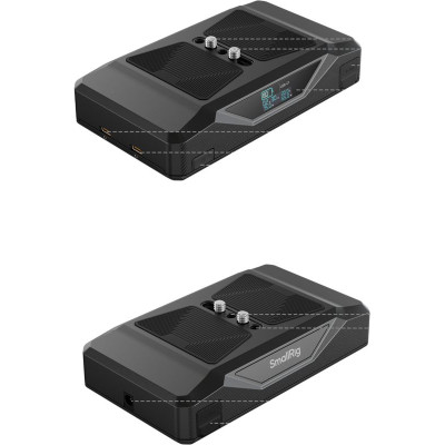Avatar Shop|SmallRig 4826 CB75 Camera Base Battery, Baterie cu Placa de Baza, Capacitate 73.8Wh, Incarcare Rapida 65W, 2x D-Tap, 2x USB-C|SmallRig