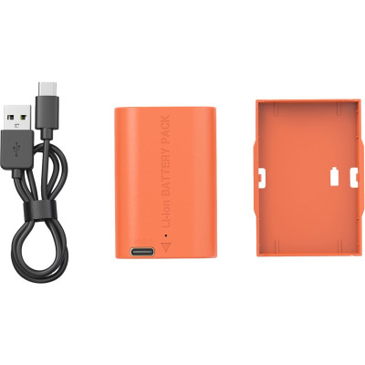 Avatar Shop|SmallRig 5407 Baterie Camera LP-E6P, Incarcare USB-C, Capacitate 2520mAh, Compatibil Canon, Portocaliu|SmallRig