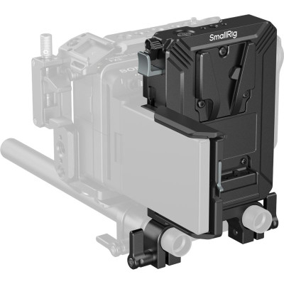 Avatar Shop|SmallRig 5226 Kit Placa Montare Baterie V-Mount, Pentru Tije LWS 15mm, USB-C 65W PD, D-Tap, Protectie Ecran LCD|SmallRig