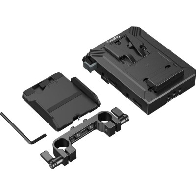 Avatar Shop|SmallRig 5226 Kit Placa Montare Baterie V-Mount, Pentru Tije LWS 15mm, USB-C 65W PD, D-Tap, Protectie Ecran LCD|SmallRig