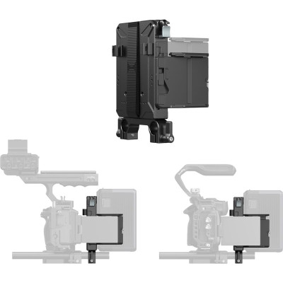Avatar Shop|SmallRig 5226 Kit Placa Montare Baterie V-Mount, Pentru Tije LWS 15mm, USB-C 65W PD, D-Tap, Protectie Ecran LCD|SmallRig