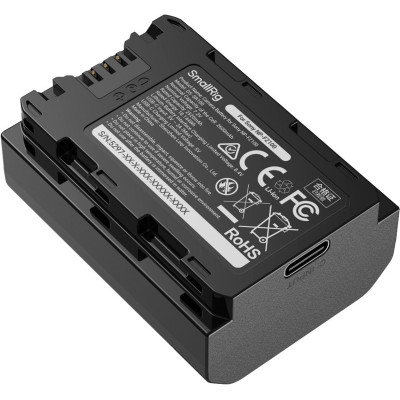 Avatar Shop|SmallRig 5297 Baterie USB-C pentru Sony NP-FZ100, Afisaj LED Nivel Incarcare, 2600mAh, Incarcare Rapida|SmallRig