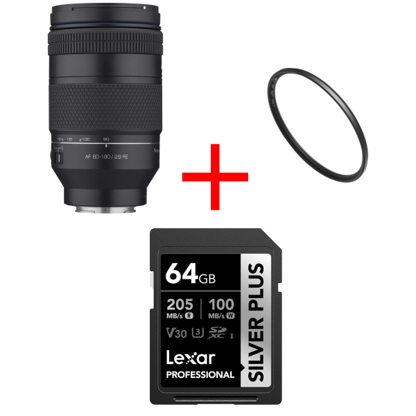 Samyang AF 60-180mm F2.8 Sony FE Obiectiv Tele Full Frame, APS-C, Autofocus STM, Focalizare Flotanta, Etansat Intemperii
