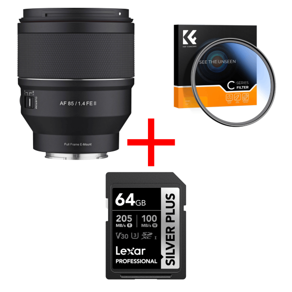 Samyang AF 85mm F1.4 FE II Obiectiv foto mirrorless, Sony E-Mount, Full Frame, Portret, Focus Hold, Custom switch