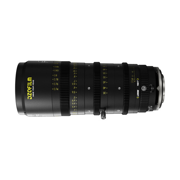 DZOFilm Catta 35-80mm T2.9 Obiectiv Cine Zoom, Montura Sony E, Full Frame, Iris 16 Lamele, Diafragma T2.9-T22, Negru