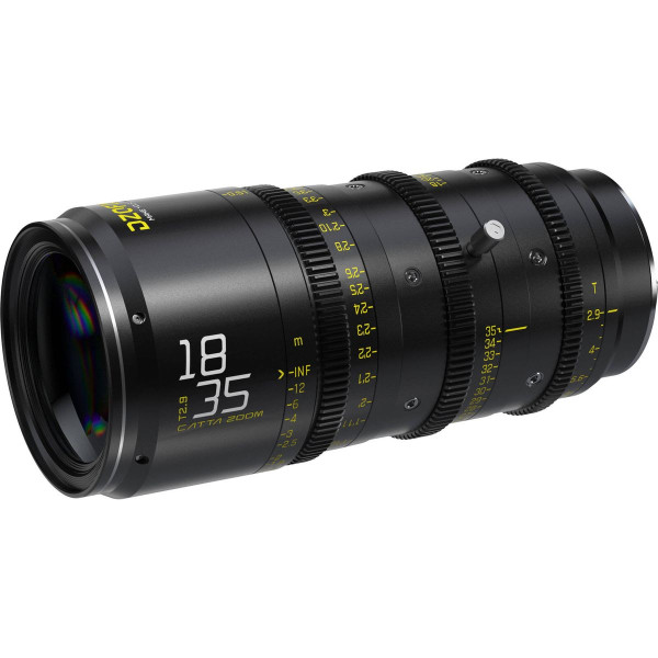 DZOFilm Catta FF 18-35mm T2.9 Obiectiv Cine Zoom, Montura Sony E, Full Frame, Distanta Minima 0.74m, 16 Lamele, Negru