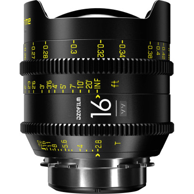 DZOFilm Vespid 16mm Obiectiv Cine, T2.8, Full Frame, Montura PL, Rotatie Focus 270°