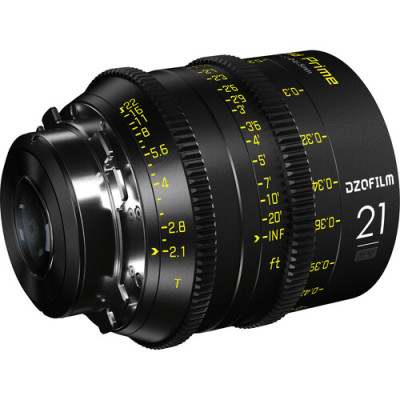 DZOFilm Vespid 21mm T2.1 Obiectiv Cine Full-Frame, Montura PL si EF, Iris 16 Lamele,...