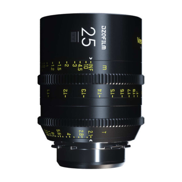 DZOFilm Vespid 25mm T2.1 Obiectiv Cine, Montura PL, Full Frame, Iris 16 lame, Cerc imagine 46.5mm