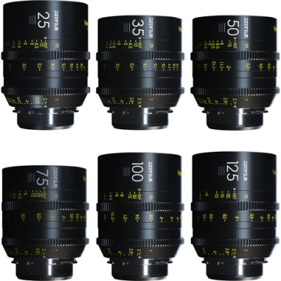DZOFilm VESPID Kit 6 Obiective Cinema, 25/35/50/75/100/125mm, Montura PL si EF,...