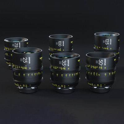 Avatar Shop|DZOFilm VESPID Kit 6 Obiective Cinema, 25/35/50/75/100/125mm, Montura PL si EF, Full-Frame, Cerc Imagine 46.5mm|DZO Optics