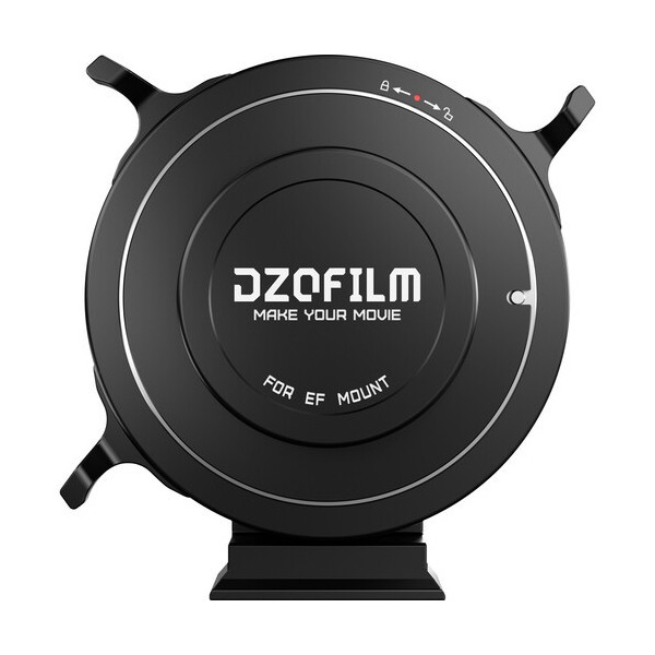 DZOFilm DZO-ADEFEBLK Octopus Adaptor Obiectiv EF pe Camera Sony E, Constructie Inox si Aluminiu, Suport 1/4"-20, Fara Comunicati