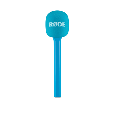 RODE Interview GO Adaptor Microfon, Culoare Albastru, Parasolar Detasabil, Compatibil...