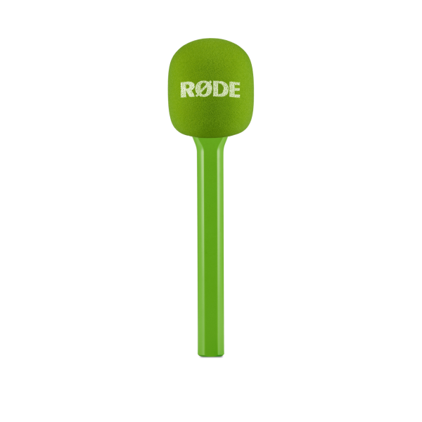 RODE Interview GO Adaptor Microfon Handheld, Culoare Verde, Compatibil Wireless GO, Parasolar Detasabil, Fara Baterie