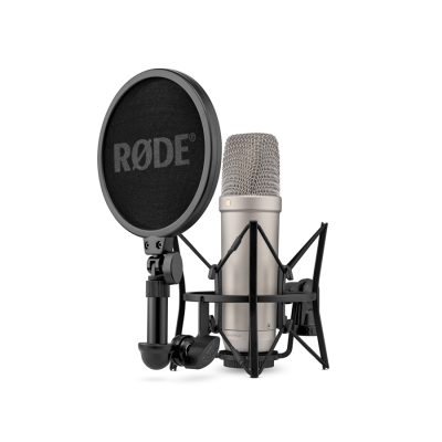 Avatar Shop|Rode NT1 5th Generation Silver Microfon Studio Hibrid, XLR si USB-C, Digital 192 kHz/32 Biti, Diafragma 1 Inch, Cardioid|RODE