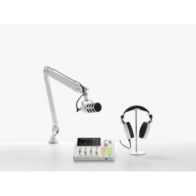 Avatar Shop|Rode PodMic Microfon Dinamic, Alb, Pattern Cardioid, Iesire XLR, Filtru Pop Intern, Constructie Metalica|RODE