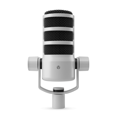 Avatar Shop|RODE PodMic USB Microfon, Culoare Alb, Iesire XLR si USB-C, Model Cardioid Dinamic, Monitorizare Casti Fara Latenta|RODE