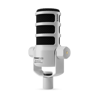 Avatar Shop|RODE PodMic USB Microfon, Culoare Alb, Iesire XLR si USB-C, Model Cardioid Dinamic, Monitorizare Casti Fara Latenta|RODE