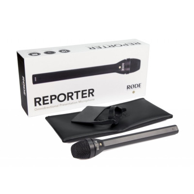 Avatar Shop|RODE Reporter Microfon Dinamic pentru Interviuri, Omnidirectional, Montaj Antisoc Intern, Maner Extins, Iesire XLR|RODE