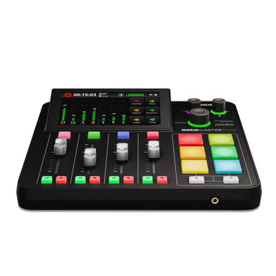 Avatar Shop|RODE RODECaster Duo Mixer Podcast si Streaming, 2 Intrari Microfon/Linie/Instrument, Ecran LCD 5.5 Inch, Wi-Fi, Ethernet|RODE