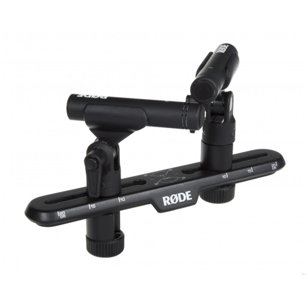 RODE Stereo Bar, Bara Stereo Microfoane, Filet 5/8, Distanta Reglabila 20cm, Configuratii XY si ORTF, Constructie ABS