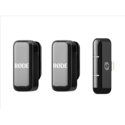 Avatar Shop|Rode Wireless Micro Sistem Microfon Wireless, 2 Canale, Conector Lightning, Autonomie 21 Ore, Negru|RODE