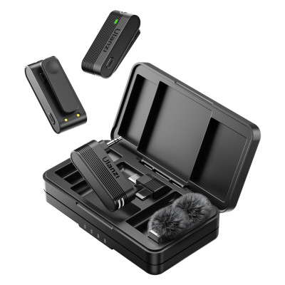 Avatar Shop|Ulanzi A100 Microfon Lavaliera Wireless Type-C, Transmisie 20m, Dual Transmitator, Reducere Zgomot, Autonomie 13.5h|Ulanzi
