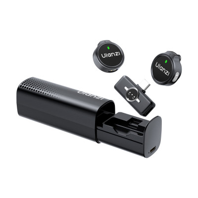 Avatar Shop|Ulanzi A21 Microfon Wireless, USB-C, Sistem 2 Canale, Transmisie 2.4GHz, Raza 100m, Autonomie 6 Ore, Negru|Ulanzi