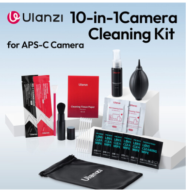 Avatar Shop|Ulanzi CO72 Kit de Curatare 10-in-1, Pentru Camere, Obiective si Senzori APS-C, Curatare Uscata si Umeda, Cutie de Depozitare|Ulanzi