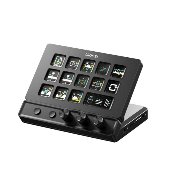 Ulanzi D200X Creative Deck, Docking Station 8-in-1, 14 Taste LCD Programabile, Display 5.5 Inch, HDMI 4K/60Hz