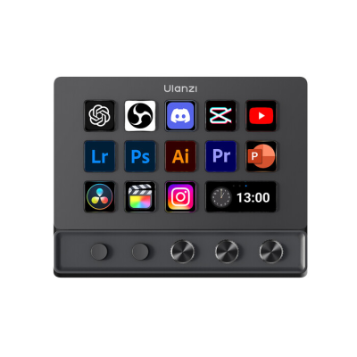 Avatar Shop|Ulanzi D200X Creative Deck, Docking Station 8-in-1, 14 Taste LCD Programabile, Display 5.5 Inch, HDMI 4K/60Hz|Ulanzi