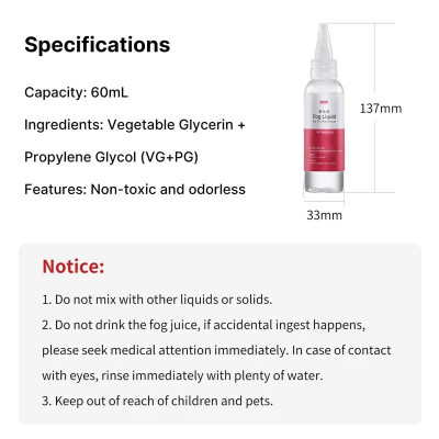 Avatar Shop|Ulanzi Lichid pentru Masina de Fum FILMOG, Capacitate 60ml, Compozitie VG+PG, Non-toxic, Fara Miros|Ulanzi