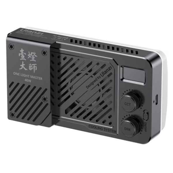 Ulanzi LM-P40Bi Lampa Video LED Portabila, Putere 40W, Bi-Color, 2700K-6500K, CRI 96+, Baterie 37Wh